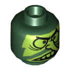 LEGO® los onderdeel Hoofd in kleur Donkergroen 3626cpb0665