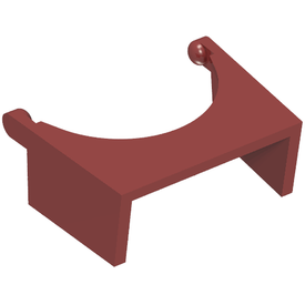 LEGO® los onderdeel Hoofddeksel Accessoire Donkerrood 61190c