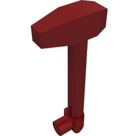 LEGO® los onderdeel Hoofddeksel Accessoire Donkerrood 61190d