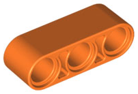 Plaatje in Gallery viewer laden, LEGO® los onderdeel Technische Hefbalk in kleur Oranje 32523