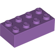 LEGO® los onderdeel Steen in kleur Medium Lavendel 3001