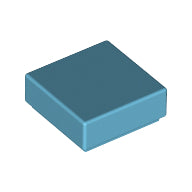 Plaatje in Gallery viewer laden, LEGO® los onderdeel Tegel Algemeen Medium Azuurblauw 3070