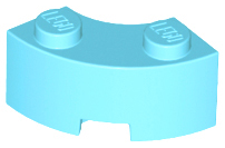 Plaatje in Gallery viewer laden, LEGO® los onderdeel Steen Rond Medium Azuurblauw 85080