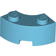 Plaatje in Gallery viewer laden, LEGO® los onderdeel Steen Rond Medium Azuurblauw 85080