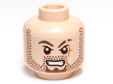 Plaatje in Gallery viewer laden, LEGO® los onderdeel Hoofd in kleur Lichte Noga 3626cpb0649