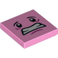 LEGO® los onderdeel Tegel met Motief Fel Roze 3068pb0566