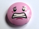 LEGO® los onderdeel Plaat Rond met Motief Fel Roze 2654pb002