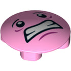 LEGO® los onderdeel Plaat Rond met Motief Fel Roze 2654pb002