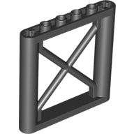 Plaatje in Gallery viewer laden, LEGO® los onderdeel Steunpilaar in kleur Zwart 64448