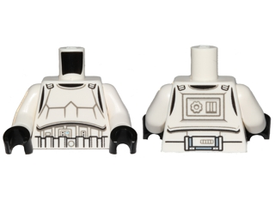 LEGO® los onderdeel Lijf met Motief Wit 973pb1048c01
