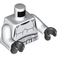 LEGO® los onderdeel Lijf met Motief Wit 973pb1048c01