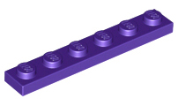Plaatje in Gallery viewer laden, LEGO® los onderdeel Plaat Algemeen in kleur Donkerpaars 3666