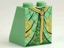 Plaatje in Gallery viewer laden, LEGO® los onderdeel Dakpan met Motief Zandgroen 3678bpb041