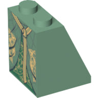 LEGO® los onderdeel Dakpan met Motief Zandgroen 3678bpb041