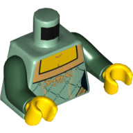 LEGO® los onderdeel Lijf met Motief Zandgroen 973pb1032c01