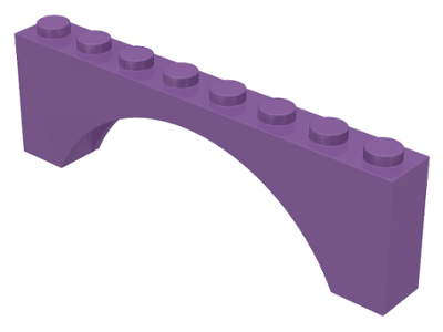LEGO® los onderdeel Steen Boog in kleur Medium Lavendel 3308