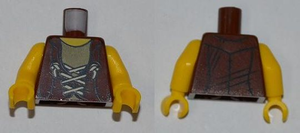 LEGO® Lijf met Motief Roodachtig Bruin 973pb1016c01