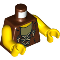 LEGO® Lijf met Motief Roodachtig Bruin 973pb1016c01
