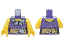 Plaatje in Gallery viewer laden, LEGO® los onderdeel Lijf met Motief Donkerpaars 973pb1069c01