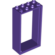 Plaatje in Gallery viewer laden, LEGO® los onderdeel Deurkozijn in kleur Donkerpaars 60599