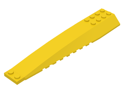 LEGO® los onderdeel Wig in kleur Geel 45301