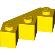 LEGO® los onderdeel Steen Aangepast in kleur Geel 2462