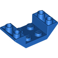 LEGO® los onderdeel Dakpan Omgekeerd in kleur Blauw 4871