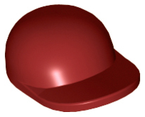 Plaatje in Gallery viewer laden, LEGO® los onderdeel Hoofddeksels in kleur Donkerrood 4485b