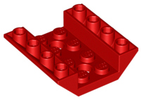 LEGO® los onderdeel Dakpan Omgekeerd in kleur Rood 72454