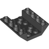 Plaatje in Gallery viewer laden, LEGO® los onderdeel Dakpan Omgekeerd in kleur Zwart 72454
