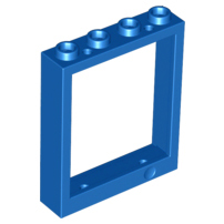 LEGO® los onderdeel Deurkozijn in kleur Blauw 6154