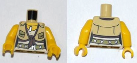 LEGO® los onderdeel Lijf met Motief Geelbruin 973pb1017c01