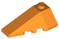 LEGO® los onderdeel Wig in kleur Oranje 43710