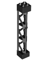 Plaatje in Gallery viewer laden, LEGO® los onderdeel Steunpilaar in kleur Zwart 95347