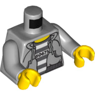 LEGO® Lijf met Motief Licht Blauwachtig Grijs 973pb1029c01