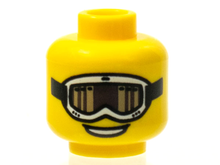 Plaatje in Gallery viewer laden, LEGO® los onderdeel Hoofd in kleur Geel 3626pb0615