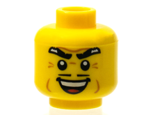Plaatje in Gallery viewer laden, LEGO® los onderdeel Hoofd in kleur Geel 3626pb0610