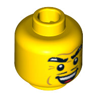 LEGO® los onderdeel Hoofd in kleur Geel 3626pb0610