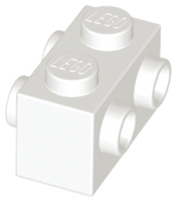LEGO® los onderdeel Steen Aangepast in kleur Wit 52107