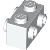 Plaatje in Gallery viewer laden, LEGO® los onderdeel Steen Aangepast in kleur Wit 52107