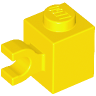 Plaatje in Gallery viewer laden, LEGO® los onderdeel Steen Aangepast in kleur Geel 60476