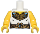 LEGO® los onderdeel Lijf met Motief Wit 973pb0922c01