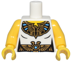 LEGO® los onderdeel Lijf met Motief Wit 973pb0922c01