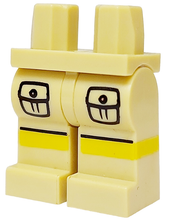 Plaatje in Gallery viewer laden, LEGO® los onderdeel Benen met Motief Geelbruin 970c00pb0122