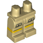 LEGO® los onderdeel Benen met Motief Geelbruin 970c00pb0122