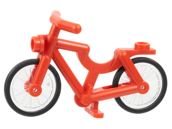 LEGO® los onderdeel Fiets & Motor in kleur Rood 4719c02