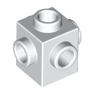 LEGO® los onderdeel Steen Aangepast in kleur Wit 4733