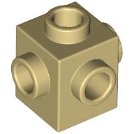 Plaatje in Gallery viewer laden, LEGO® los onderdeel Steen Aangepast in kleur Geelbruin 4733