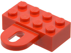 LEGO® los onderdeel Steen Aangepast in kleur Rood 4748