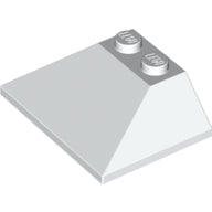 LEGO® los onderdeel Dakpan Algemeen in kleur Wit 4861